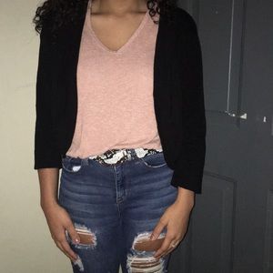 black shawl cardigan